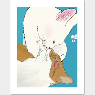 Kissing Kitties Posters and Art